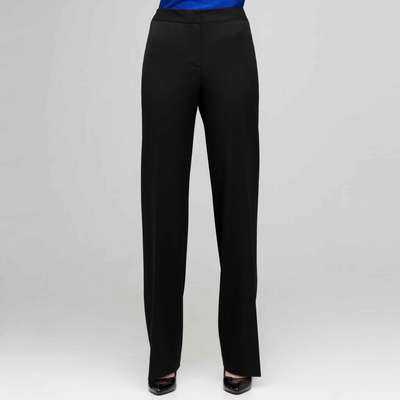 Flat Front Pant, Black, medium