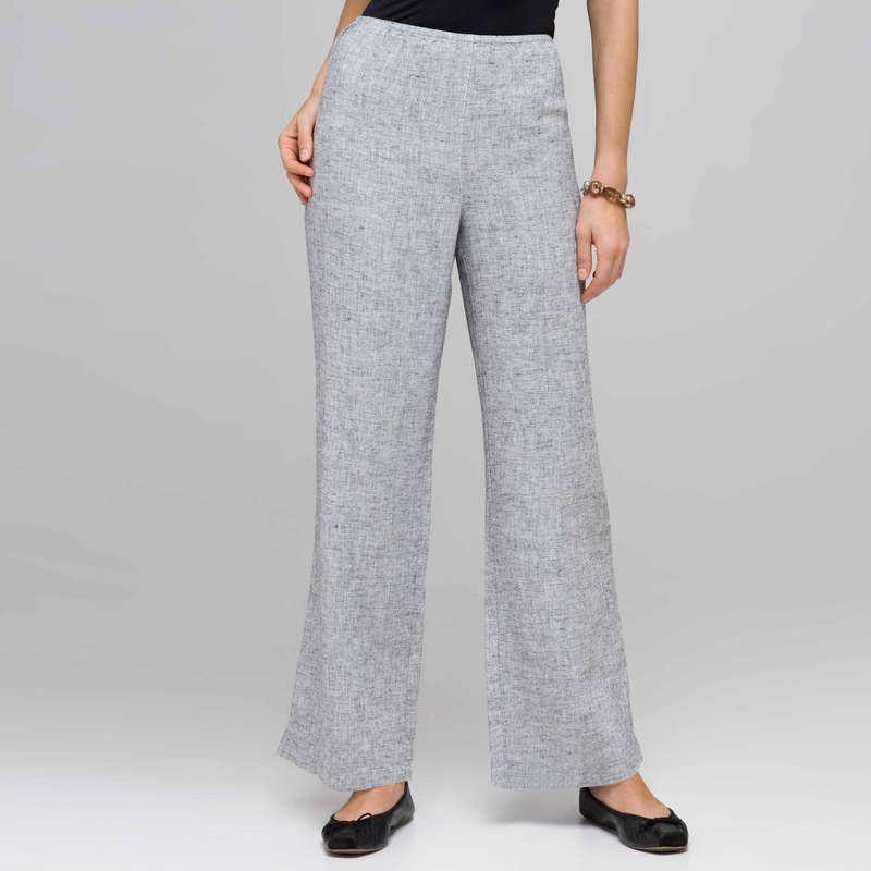 Pantaloni con coulisse, Bianco e nero, large