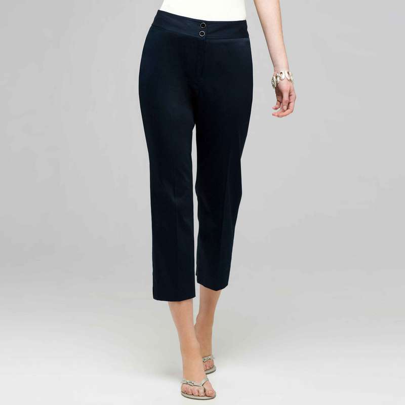 Crop Straight Leg Pant, Admiral Navy, large