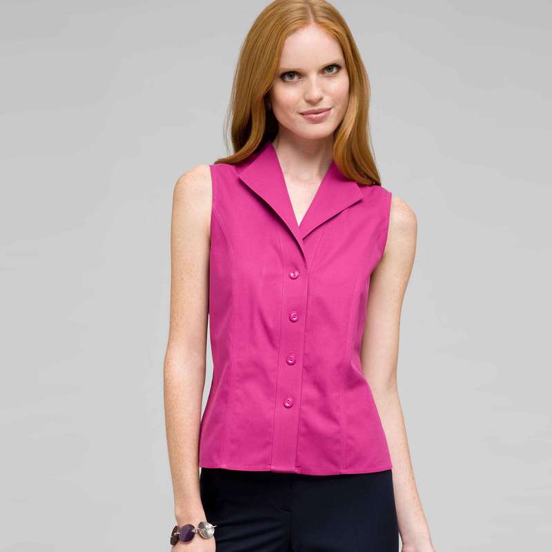 Sleeveless Blouse, Cerise, large