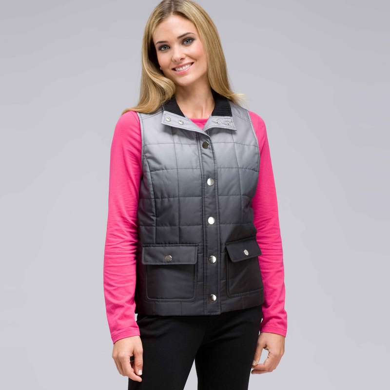 Giubbetto trapuntato con collo a lupetto, , large