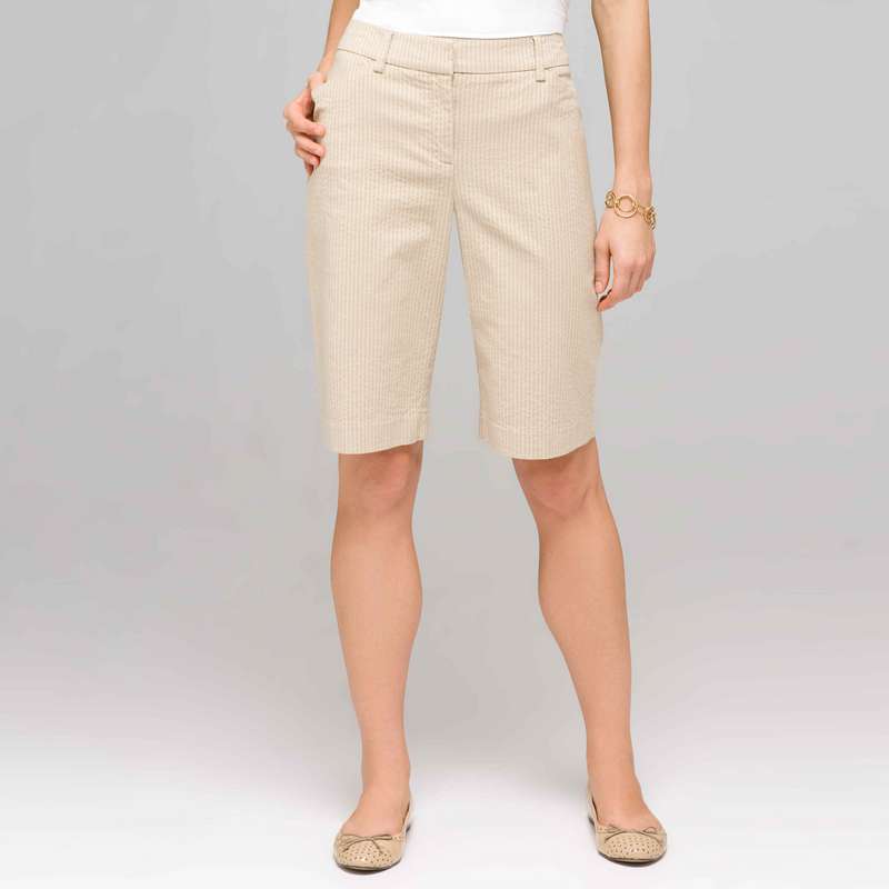 Classic Bermuda Short, Tan & Ivory Stone, large