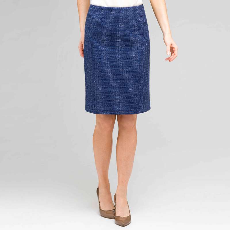 Pencil Skirt, Cobalt Multi, large